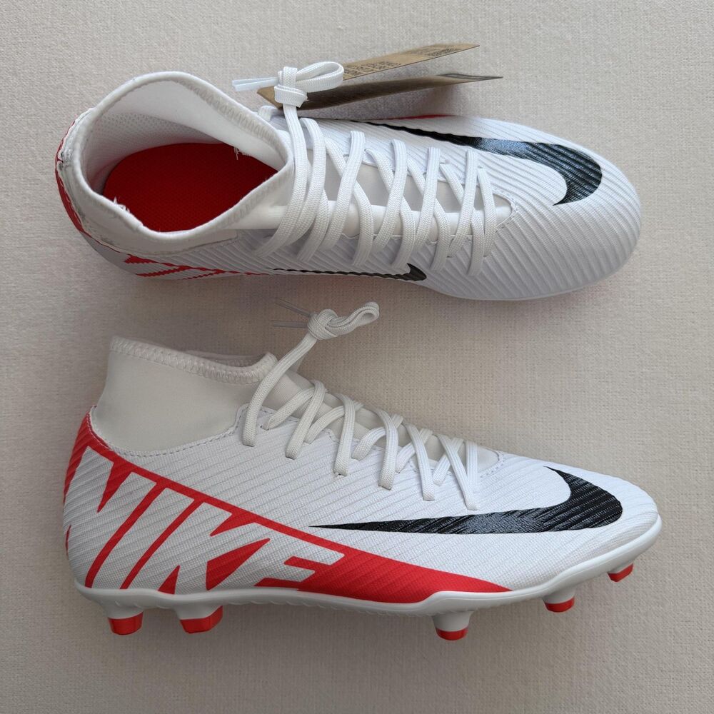 Nike Mercurial Shoes Mens Size 7 White Red Soccer Football Cleats DJ5961-600